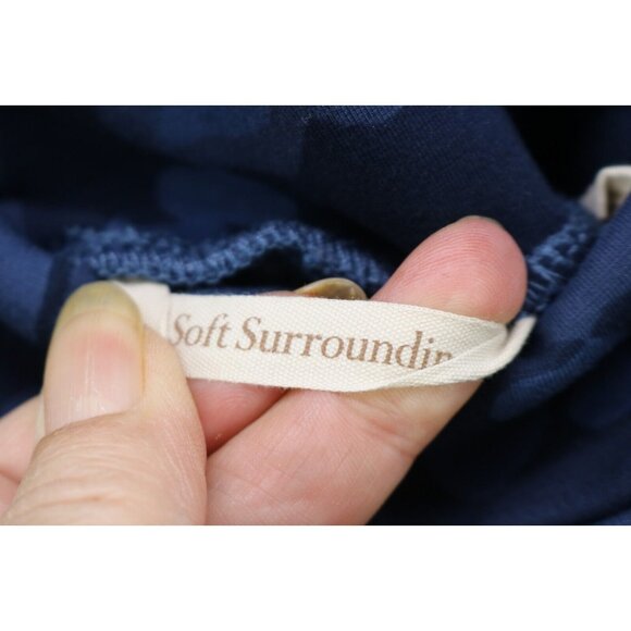 Soft Surroundings Blue Camo Pull-On Pants-Size 2X-Soft & Stretchy - Picture 3 of 8